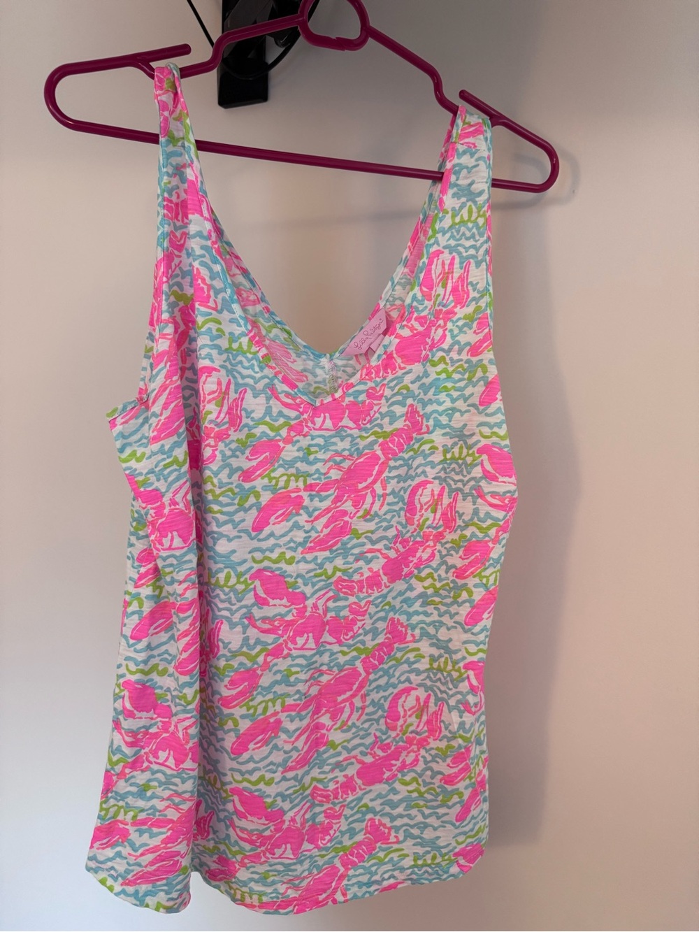 Lilly Pulitzer Pink Multi-Color Printed Tank Top